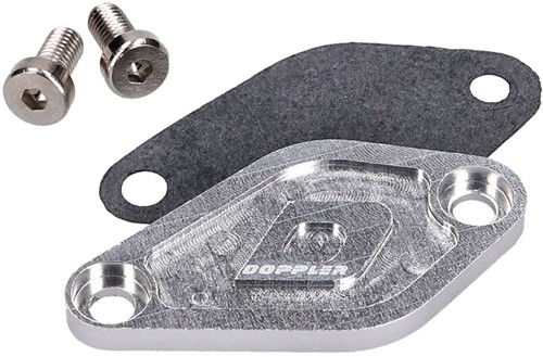 Oliepompdeksel CNC Doppler Zilver Aprilia RX 50 / Aprilia MX 50 / Beeline SMX 50 / Beta RR 50 / Beta RR 50 Enduro / Beta RR 50 / CPI Supercross SX 50 / MBK X-Limit 50 Enduro / Motorhispania Furia 50 /