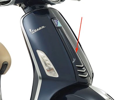 voorscherm midden vespa primavera blauw midnight 222 origineel 1b000203000de