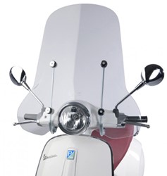 Windscherm Dmp Vespa Primavera / Vespa Elettrica Helder (72cm) Hoog + Bevestigings Set