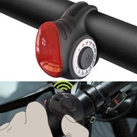 Fiets Achterlicht + Remlicht + Bel Meilan USB S3 Zwart-3