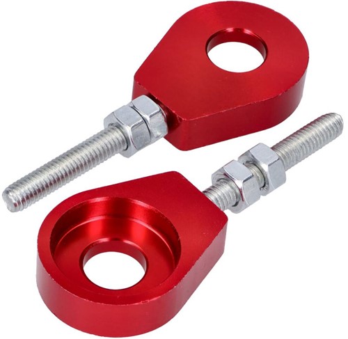 Kettingspanner Rood 12mm Puch Maxi / Honda Mb / Honda Mt 5 / Tomos A3 / Universeel bromfiets