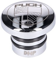 Benzinetank Dop Puch Maxi Metaal / Chroom Duwdop [Met Puch Logo] Type1