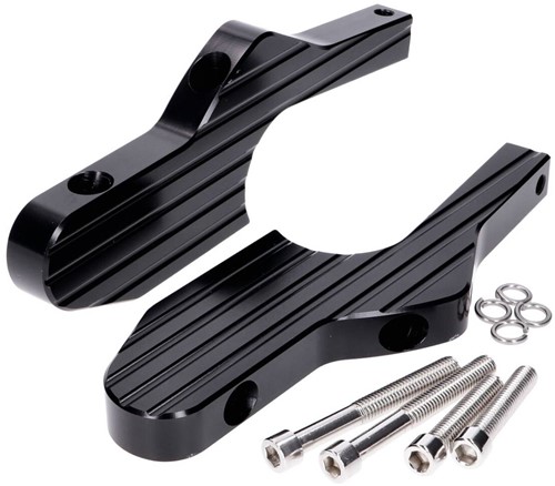 Adapter Voetsteun set Passagier Zwart Vespa GTS / Vespa GT60 / Vespa GTV 
