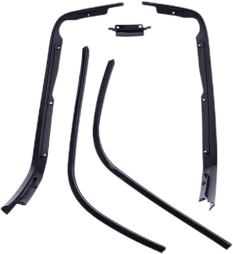 Sierstrip Set Glans Zwart Vespa Primavera / Vespa Sprint / Vespa Elettrica