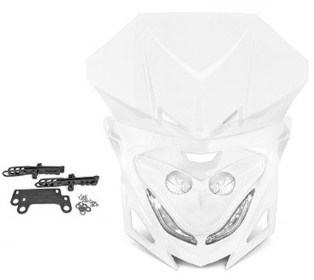 Koplamp Unit LED Winterbee Wit Derbi Senda  / Cpi SM / Cpi SMX / Beta RR Motard/ Aprilia RX50 Enduro / Yamaha Dt 50 R / Rieju RR 50 / Rieju MRT / Gilera SMT 50 / Gilera Zulu / Honda MT / Honda MTX / M