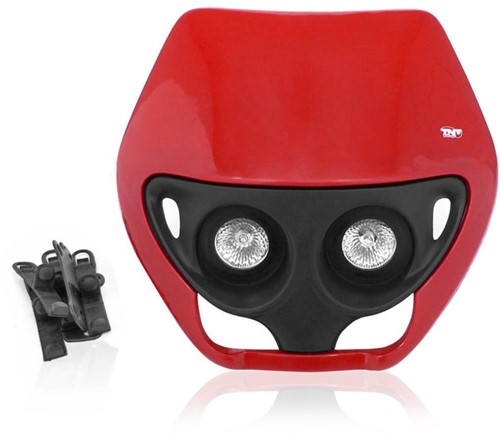 Koplamp Unit Rood Derbi Senda  / Cpi SM / Cpi SMX / Beta RR Motard/ Aprilia RX50 Enduro / Yamaha Dt 50 R / Rieju RR 50 / Rieju MRT / Gilera SMT 50 / Gilera Zulu / Honda MT / Honda MTX / Malaguti XTM /