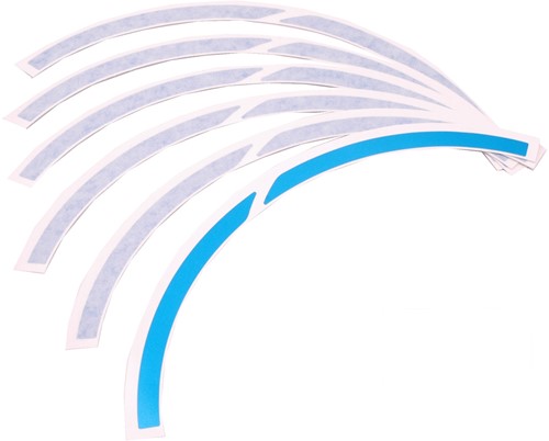 Achterwiel Sticker Blauw (6 Stuks) Vespa Elettrica Primavera / Vespa Elettrica Sprint (Origineel Vespa Elettrica) Origineel 2H002850000A1