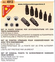 Demonageset Beschadigde Inbus- en Torxbouten BUZZETTI 4913-2