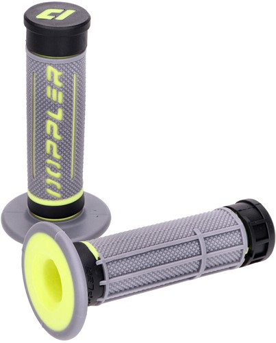 Handvatset Doppler 3D Grijs / Geel Universeel Scooter - Brommer