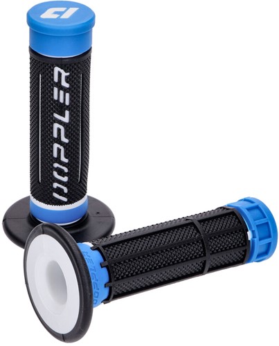 Handvatset Doppler 3D Zwart / Blauw Universeel Scooter - Brommer