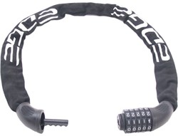 Fiets Kettingslot met code Edge Trace Code 90cm - zwart