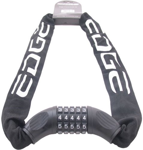 Fiets Kettingslot met code Edge Trace Code 90cm - zwart-2