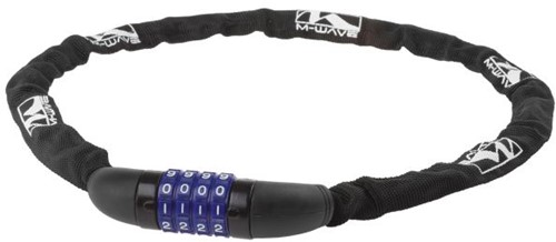 Fiets Kettingslot M-Wave met cijferslot ø3,5 900mm - zwart
