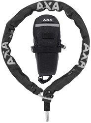 Fiets Insteekketting met tas Axa RLC 100/5,5 - zwart