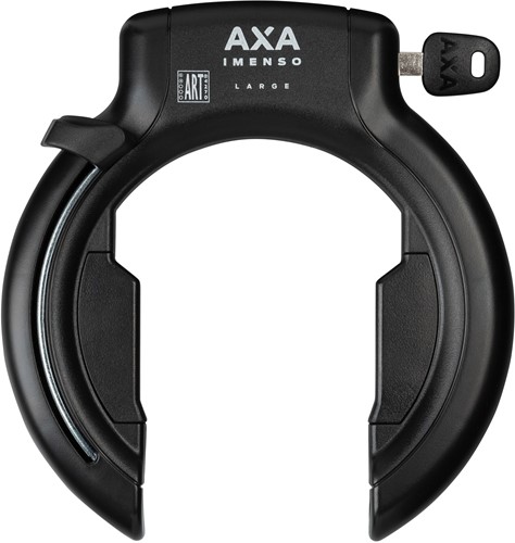 Fiets Ringslot Axa ART** Imenso Extra Large Retractable Zwart