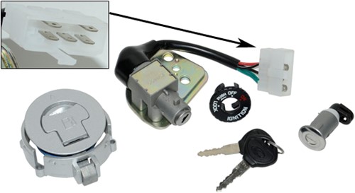 contactslot set kymco dink 50 v.a 1998 t/m 2002 + tankdop A-kwaliteit