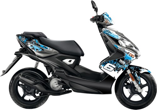 Sticker Set Stage6 voor Yamaha Aerox 50 2T V.a 2013 / MBK Nitro 50 2T V.a 2013 - Blauw / Zwart