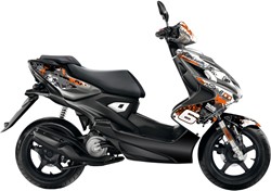 Sticker Set Stage6 voor Yamaha Aerox 50 2T V.a 2013 / MBK Nitro 50 2T V.a 2013 - Oranje / Wit