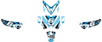 Sticker Set Stage6 voor Yamaha Slider / MBK Stunt - Blauw / Zwart-2