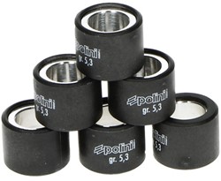 Variateur rollenset Polini 19x15.5mm 8,1 gram 242.078 Piaggio / Vespa / Malaguti 4t / Aprilia 4t / Derbi 4t