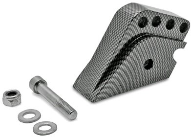Schokbrekerverlenger Carbon (TNT) Peugeot Buxy / Elyseo / Elystar / Looxor / Speedake / Speedfight 2 / Peugeot TKR / Zenith / Viva City T/m 2008