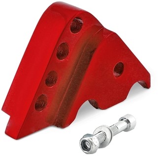 Schokbrekerverlenger Rood (TNT) MBK Booster Naked / Yamaha Aerox / Bws Next Generation / Yamaha Jog R / Yamaha Neos / Yamaha Slider / Yamaha Why