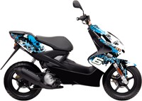 Sticker Set Stage6 voor Yamaha Aerox 50 2T T/m 2012 / MBK Nitro 50 2T - Blauw / Zwart