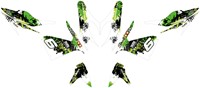 Sticker Set Stage6 voor Yamaha Aerox 50 2T T/m 2012 / MBK Nitro 50 2T - Groen / Zwart-2
