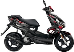 Sticker Set Stage6 voor Yamaha Aerox 50 2T V.a 2013 / MBK Nitro 50 2T V.a 2013 - Rood / Zwart