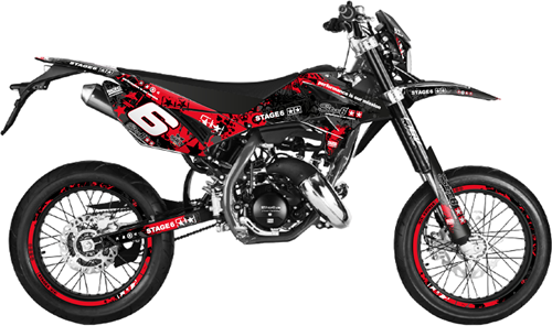 Sticker Set Stage6 voor Beta RR 50 Bouwjaar 2012 t/m 2020 - Rood