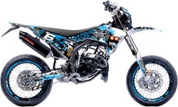 Sticker Set Stage6 voor Fantic XM 50  - Blauw