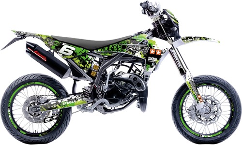 Sticker Set Stage6 voor Fantic XM 50  - Groen