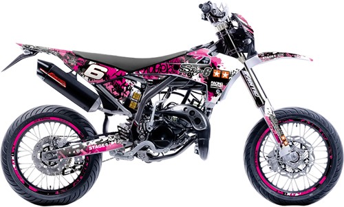 Sticker Set Stage6 voor Fantic XM 50  - Roze