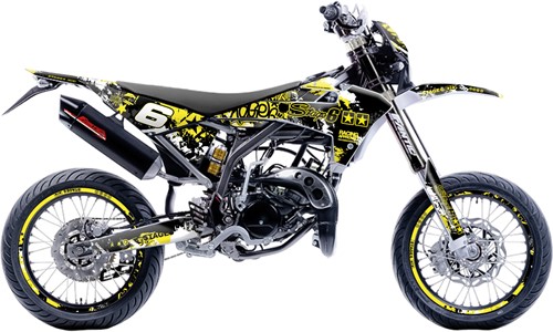Sticker Set Stage6 voor Fantic XM 50  - Geel