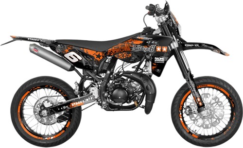 Sticker Set Stage6 voor Sherco SM 50 - Oranje / Zwart