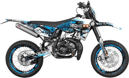 Sticker Set Stage6 voor Sherco SM 50 - Blauw