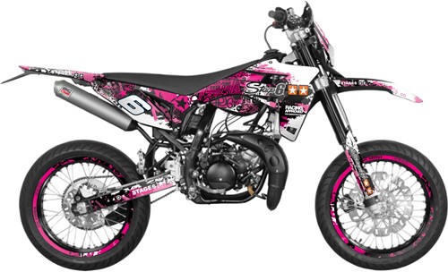 Sticker Set Stage6 voor Sherco SM 50 - Roze
