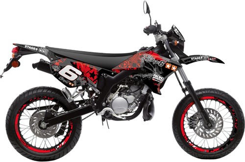 Sticker Set Stage6 voor Yamaha DT50 / MBK X-Limit - Rood
