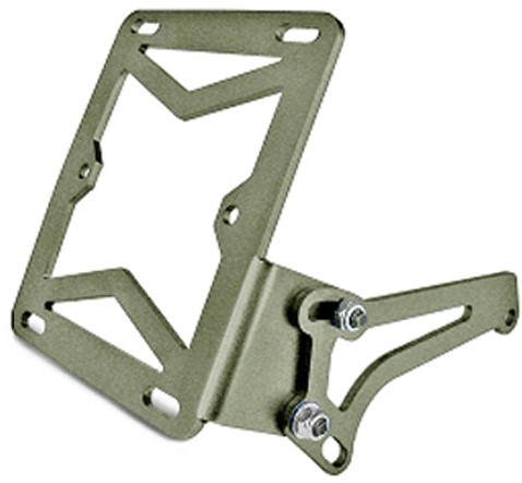 Kentekenplaathouder Metaal Zilver (TNT) Aprilia SR50 Factory / Derbi Boulevard / Gilera ICE / Gilera Runner / Piaggio Zip 2000 / Stalker / Piaggio Fly / NRG MC3 / Typhoon