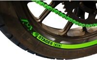 Velgrand Sticker Set Stage6 Groen - Zwart - voor 17inch wielen (Geschikt Voor 2 Velgen L+R)-3