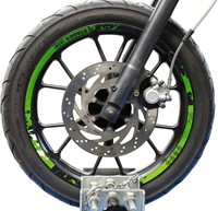 Velgrand Sticker Set Stage6 Groen - Zwart - voor 12inch wielen (Geschikt Voor 2 Velgen L+R)