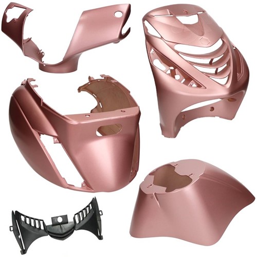 Kappenset Piaggio Zip 2000 Rose Gold met SP voorscherm 5 delig