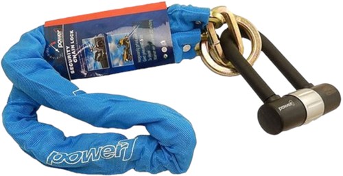 Kettingslot Power1 Lengte 120cm 3*** ART gekeurd zwart 