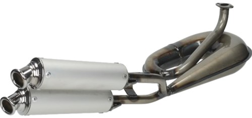 Uitlaat Tecno Circuit Tomos A3 / A35 - Dubbele Demper