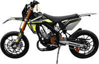 Sticker Set Doppler Geel / Zwart / Grijs Rieju MRT Bouwjaar 2009 t/m 2022-2