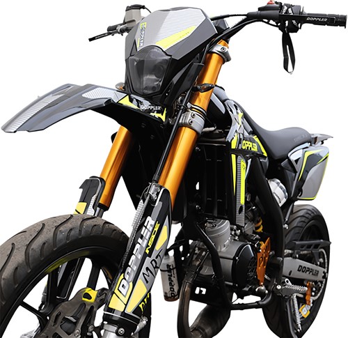 Sticker Set Doppler Geel / Zwart / Grijs voor Beta RR 50 - V.a 2009 T/m 2022