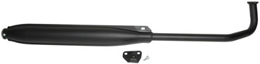uitlaat tomos A35 45km Ø26mm bocht zwart origineel model