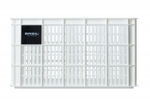 Gerecyclede fietskrat Basil Crate L 40.0 liter 39 x 49 x 26 cm - bright white
