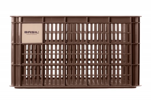 Gerecyclede fietskrat Basil Crate L 40.0 liter 39 x 49 x 26 cm - chocolate brown