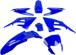 Kappenset (8 Delig) Derbi Senda R DRD X-treme / Derbi Senda SM X-treme / Gilera SMT / Gilera RCR vanaf bouwjaar 2018 - Blauw
